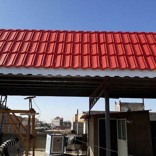 رنگبندی سقف شیروانی پرچین